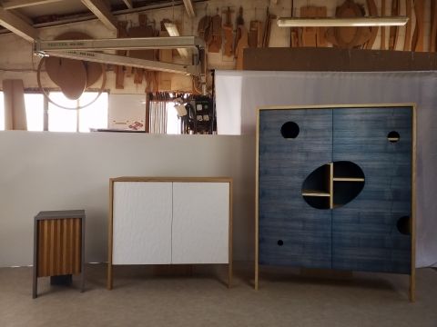 Kameleon vue d'ensemble à l'Atelier - Artisan ebeniste creation de meubles contemporains à Aubenas en Ardeche